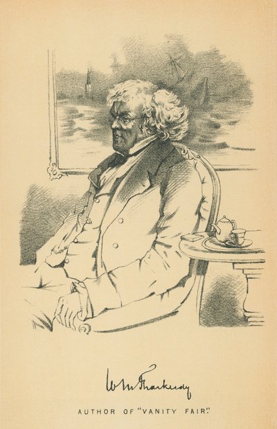 William Makepeace Thackeray by Daniel Maclise